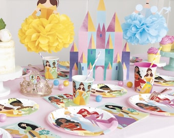 Disney Princess Birthday Party Supplies | Disney Princess Decorations | Disney Princess Balloons