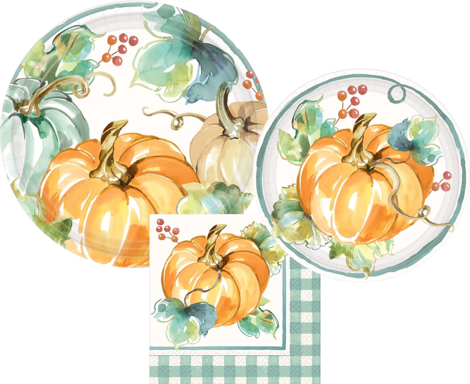 Autumn Paper Plates and Napkins Etsy