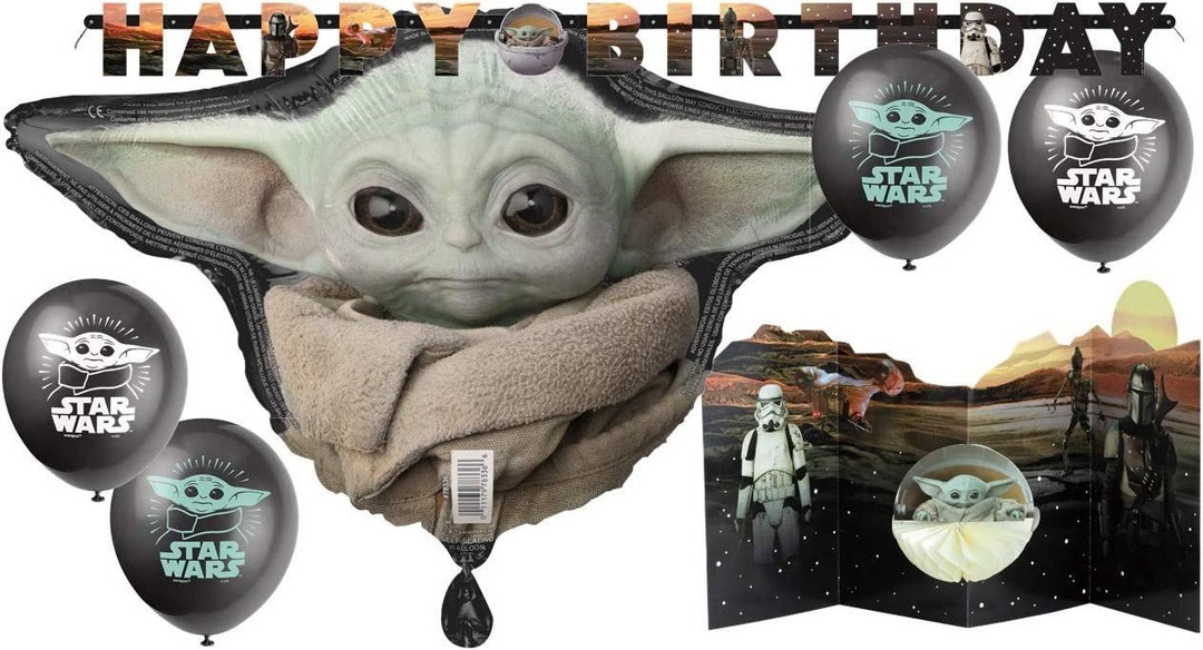 Mandalorian the Child Baby Yoda Party Supplies Bundle With Cake Plates ...