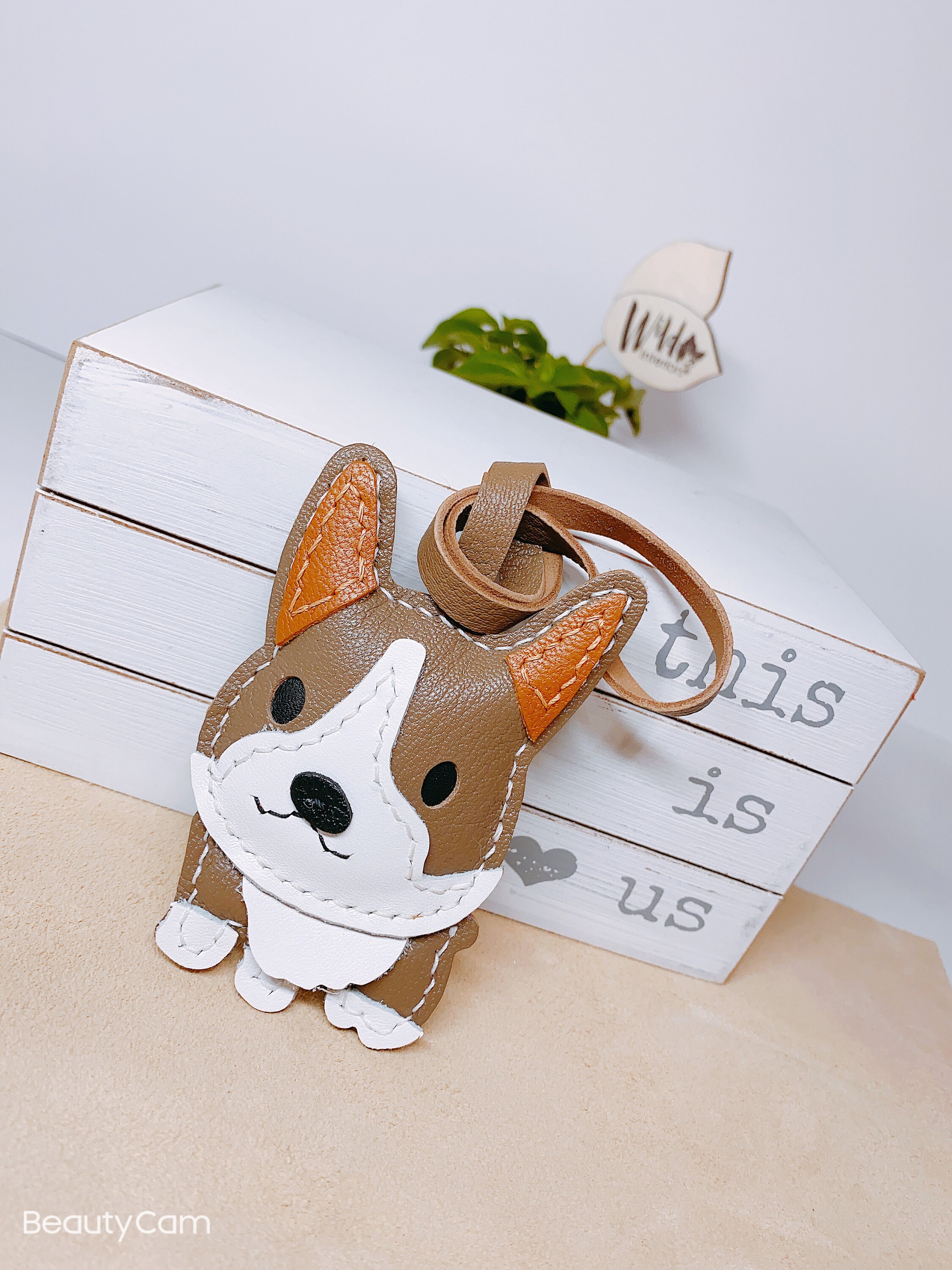 Welsh Puppy Dog Keychain Bag Charm Car Mirror Charm Etsy