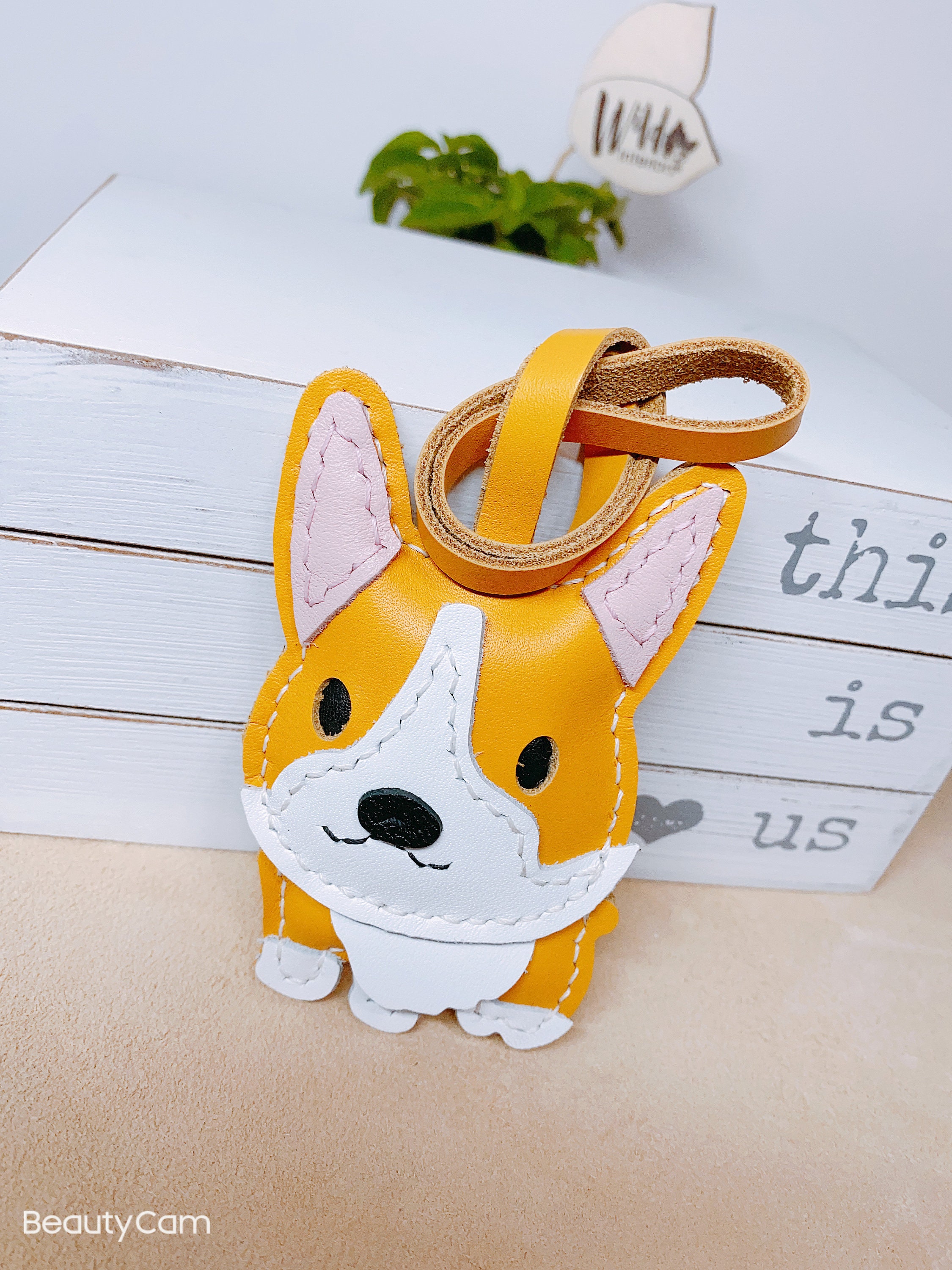 Welsh Puppy Dog Keychain Bag Charm Car Mirror Charm Etsy