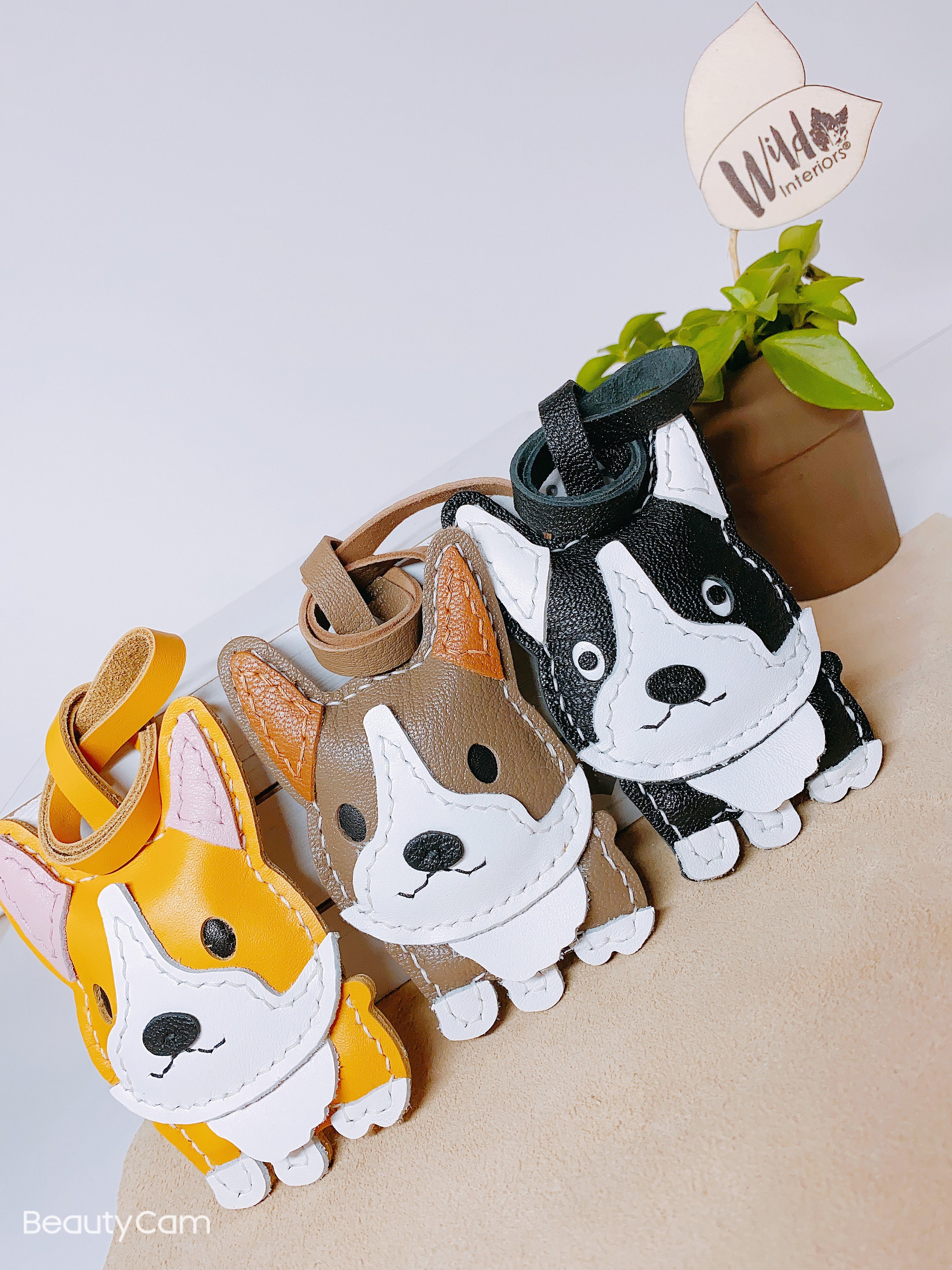 Welsh Puppy Dog Keychain Bag Charm Car Mirror Charm Etsy