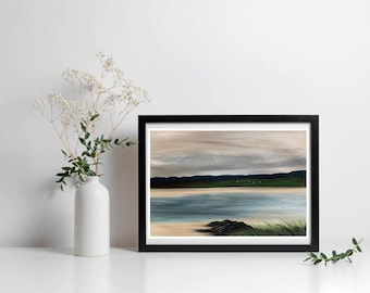 A4 ‘Sheskinmore Nature Reserve’ Original Acrylic Painting by Hannah Elliott