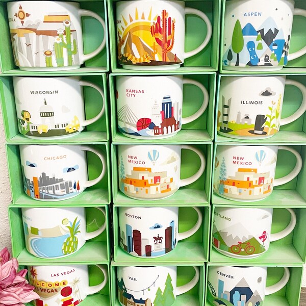 Starbucks You Are Here Series Etsy