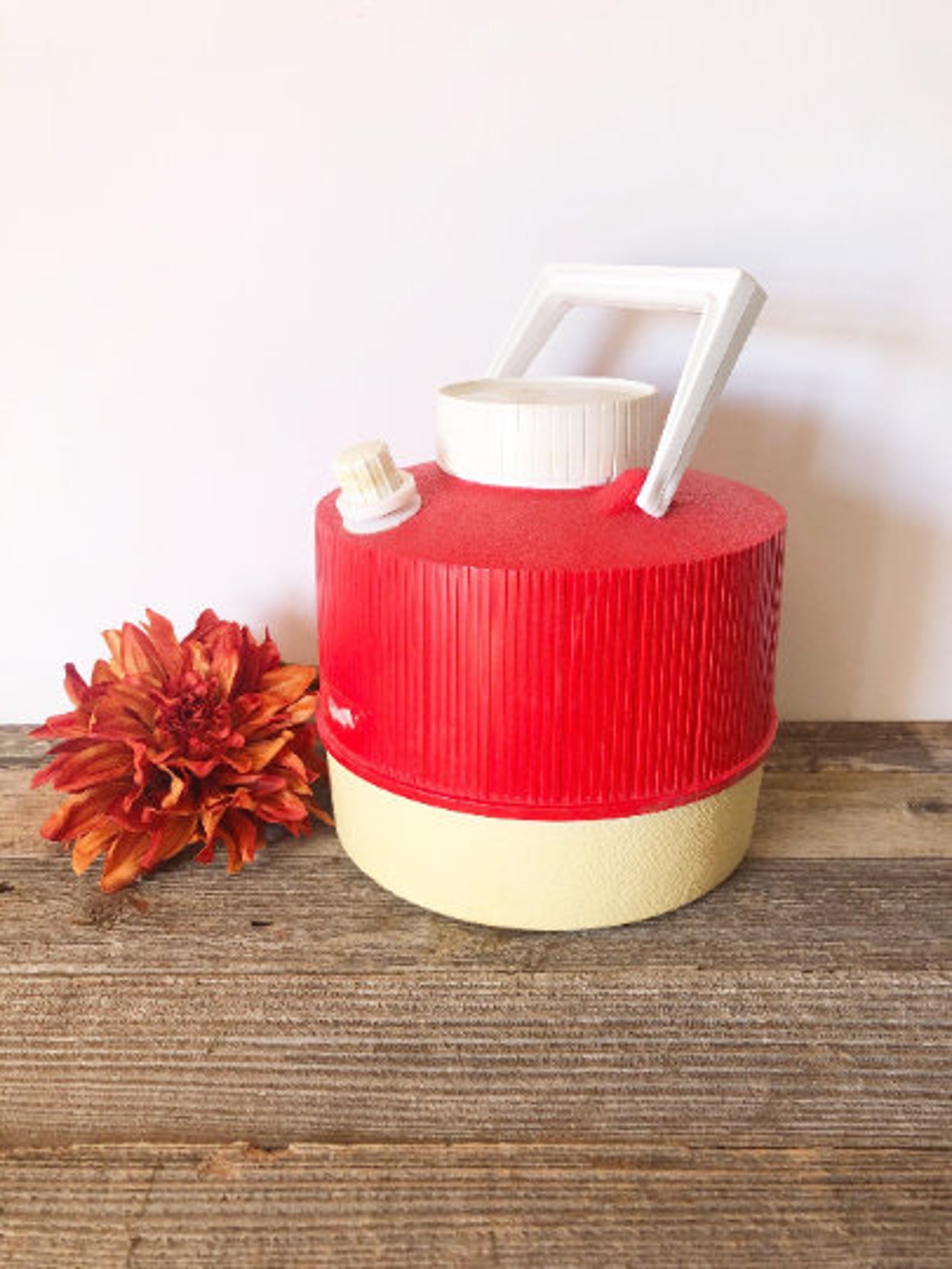 Vintage Red Thermos Jug 1 Gallon Insulated Thermos Picnic Etsy