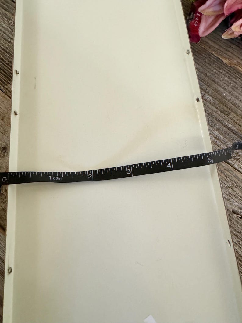 Vintage Gold Metal Tin 3 Slot Mail Letter Wall Holder Chicken Rooster