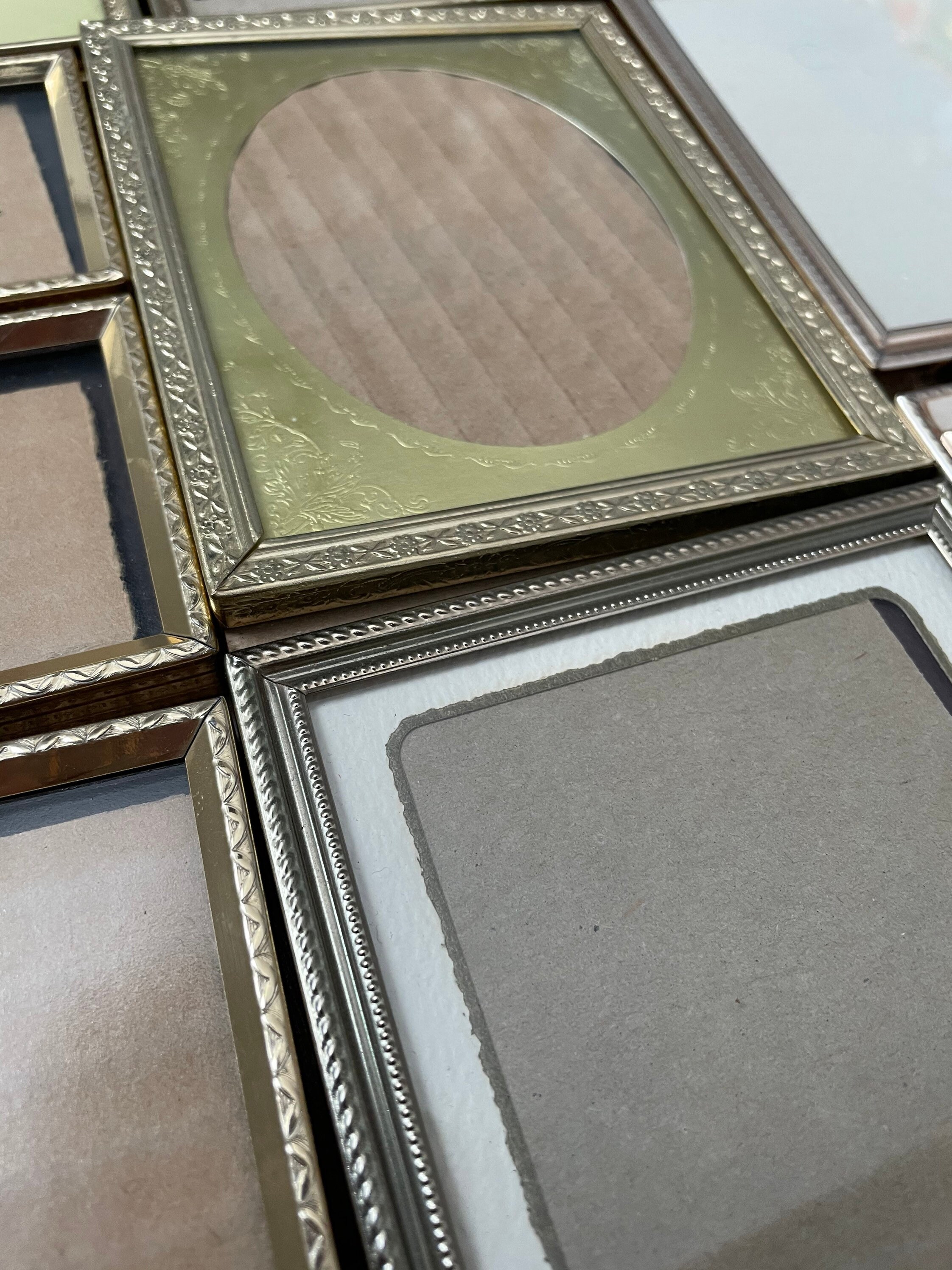 Vintage Brass Frames Assorted set of 11 Gold Picture Frames Etsy
