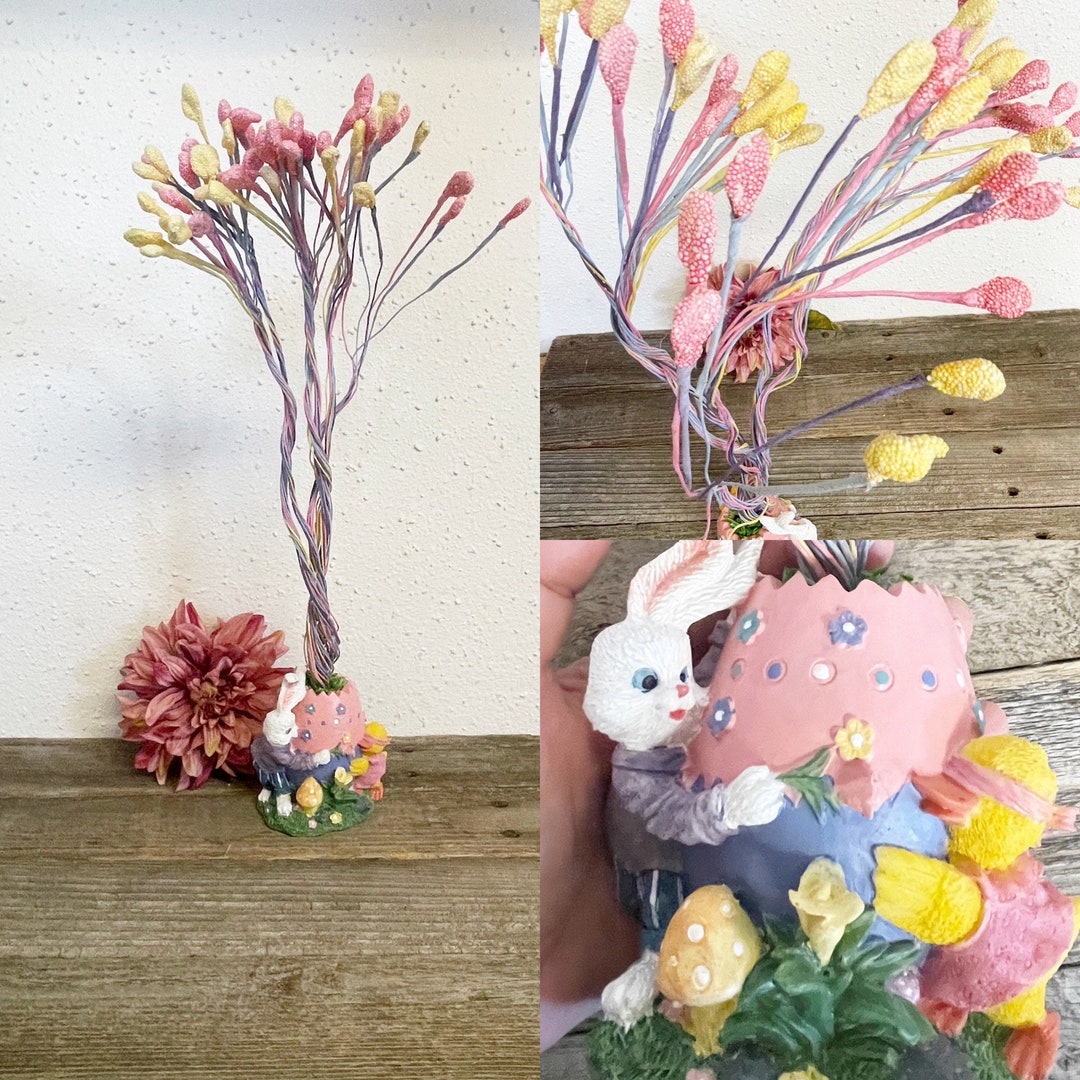 Vintage Easter Egg Tree With Pedestal Ceramic Egg 20 Easter Etsy