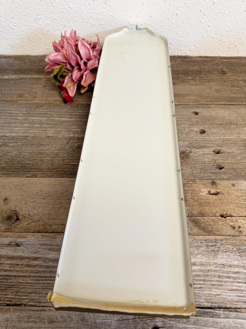 Vintage Gold Metal Tin 3 Slot Mail Letter Wall Holder Chicken Rooster