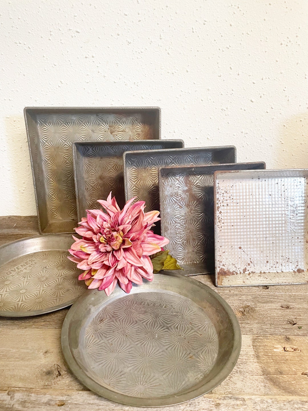 Vintage Ekco Ovenex Starburst Cookware Bakeware Pie Brownie Etsy