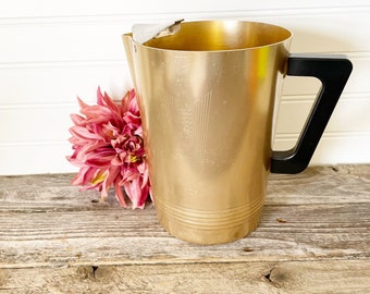 Vintage Regal Ware Aluminum Pitcher or Canister ; Black Handled Server ; Regal Ware Made in the USA Aluminum Storage