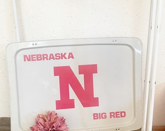 Vintage Nebraska Cornhuskers Lavada TV Dinner Large Tray - all original parts ; Cornhuskers Game Day ; Rare