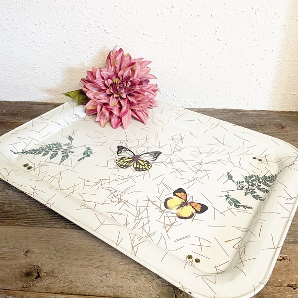 Vintage Butterfly Tv Tray Etsy