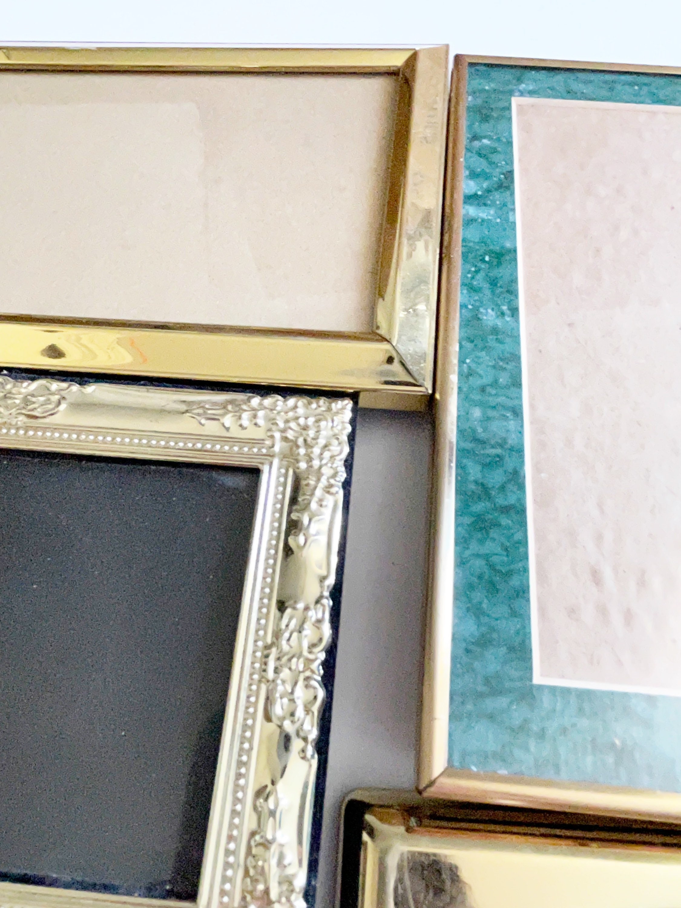 Vintage Brass Frames Assorted set of 13 Gold Picture Frames Etsy