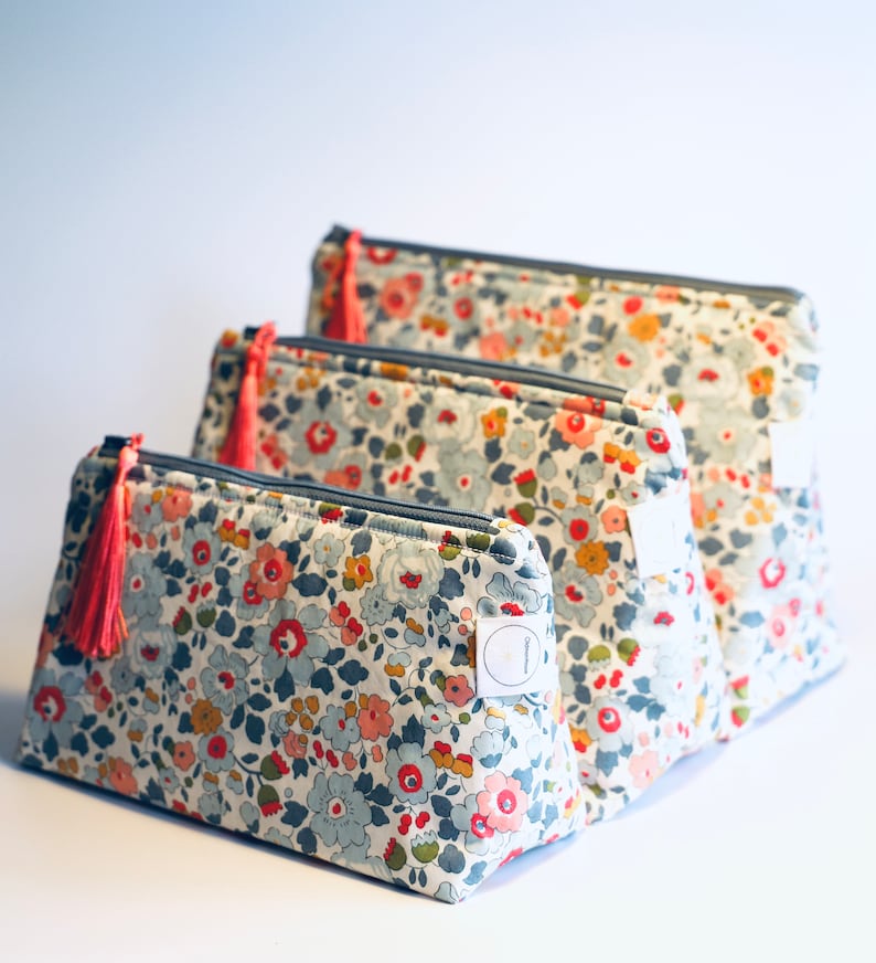 Handmade With Liberty of London Fabric, Betsy, Cosmetic Bag, Make up ...
