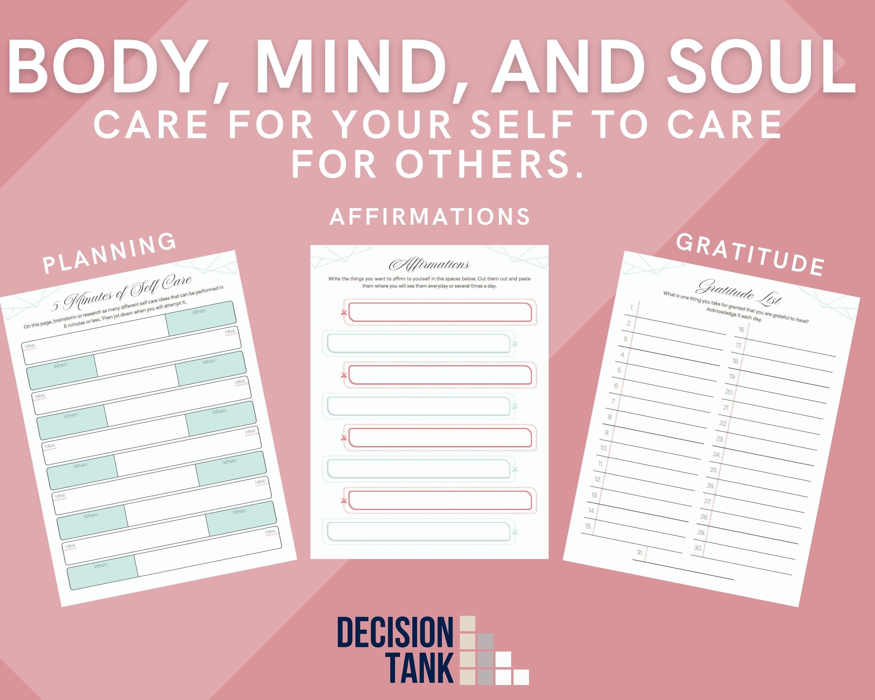 Self Care For Busy Moms Planner Workbook Tracker Instant Pdf Self Care For Busy Moms Planner Workbook Tracker Instant Pdf