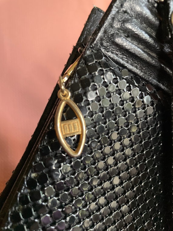 Black Metal Mesh Bag/Clutch by Whiting & Davis Gem