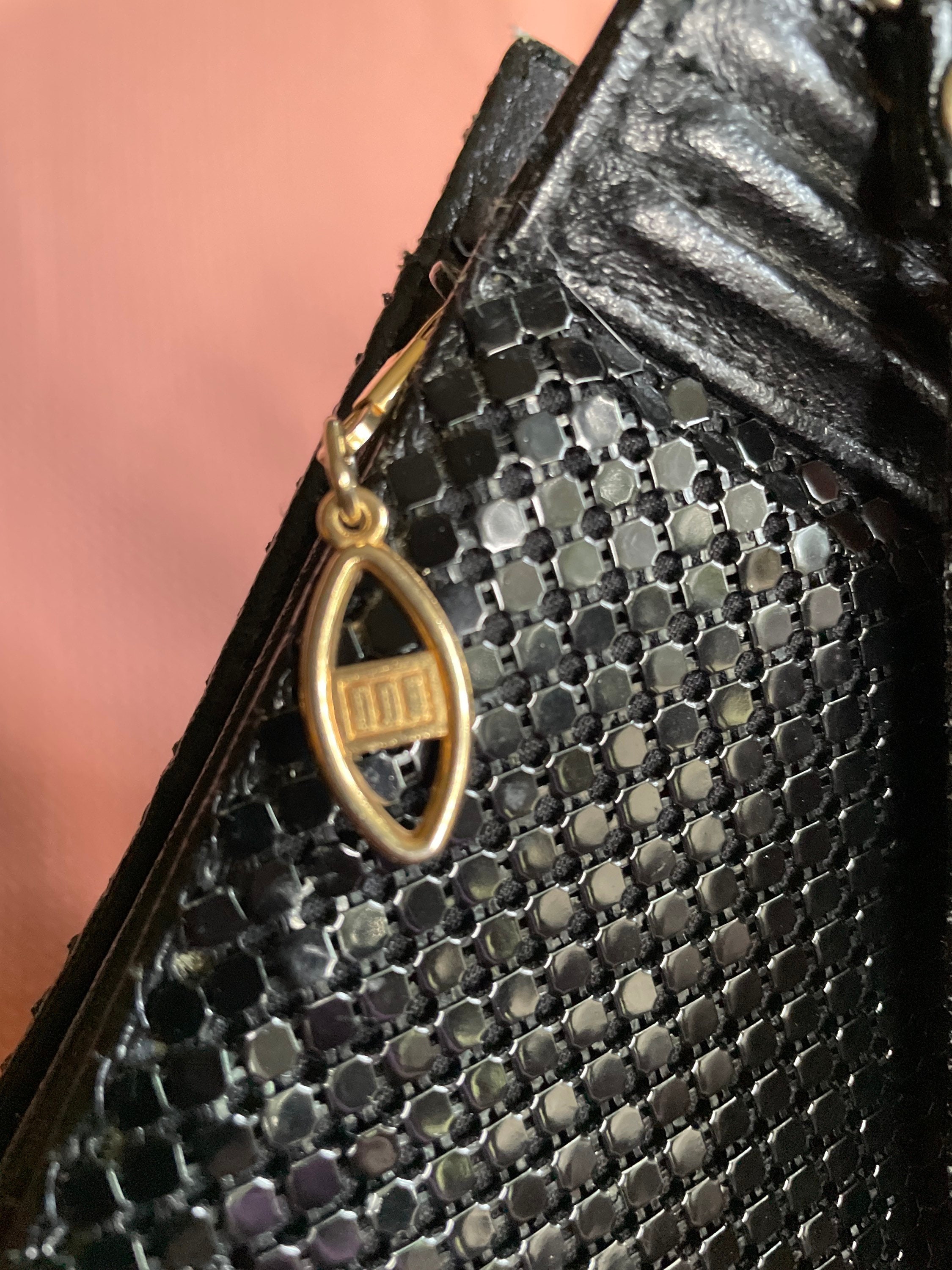 Black Metal Mesh Bag/clutch by Whiting & Davis Etsy UK