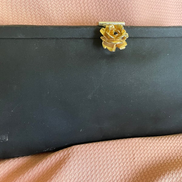 Vintage Julius Resnick Black Clutch