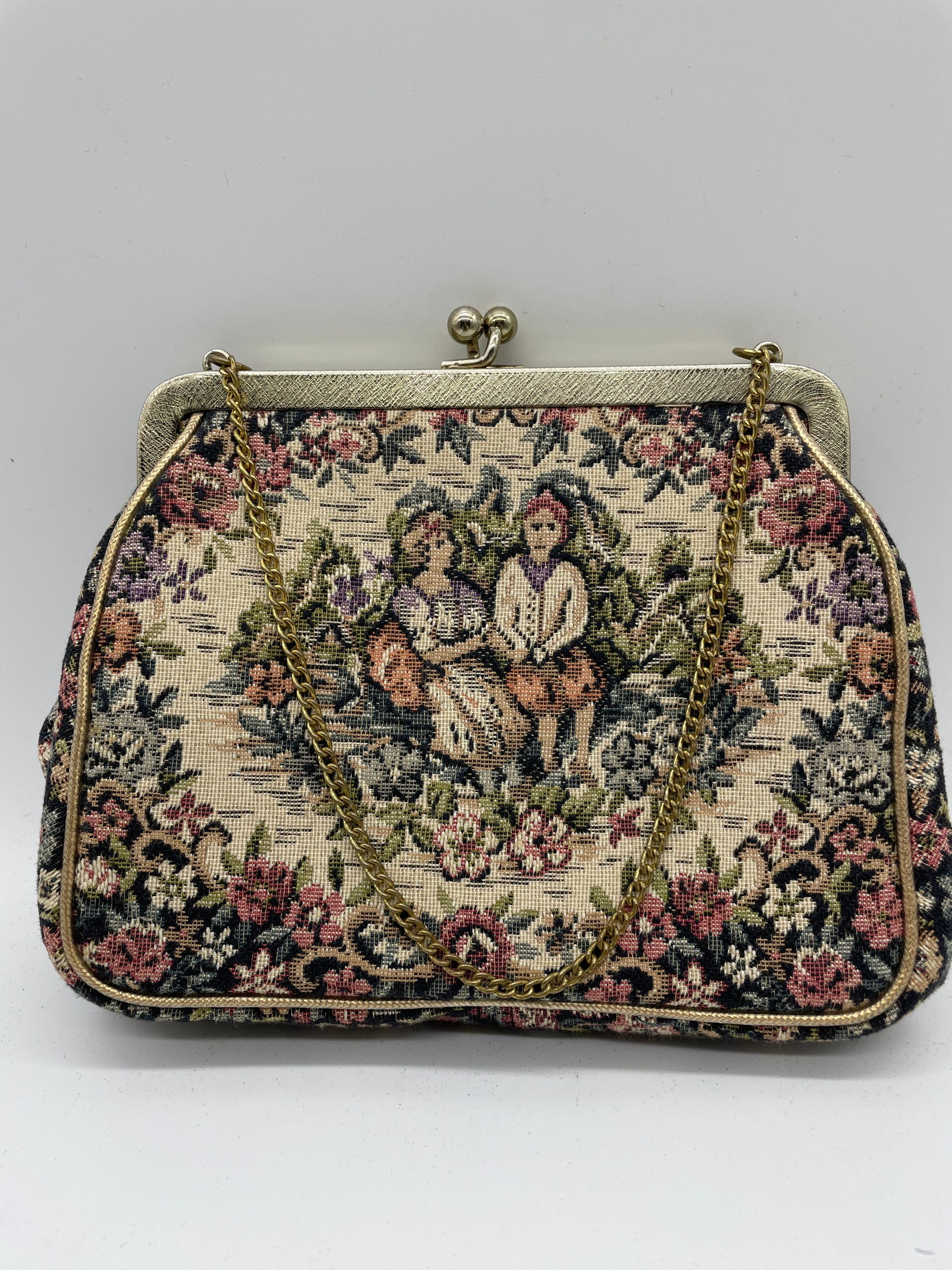 Vintage Julius Resnick (JR USA) tapestry purse in 2023