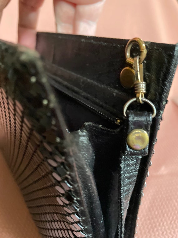 Black Metal Mesh Bag/Clutch by Whiting & Davis Gem