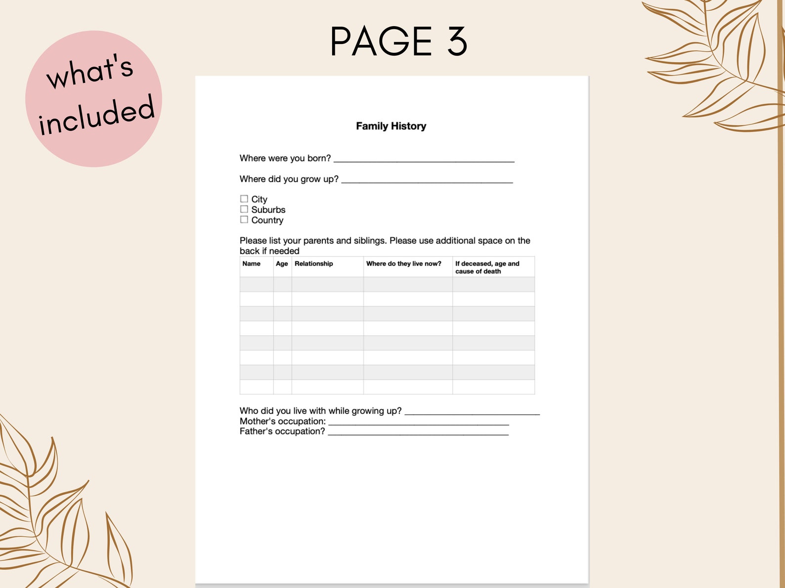 Therapy Client Intake Form for Therapists Counseling - Etsy