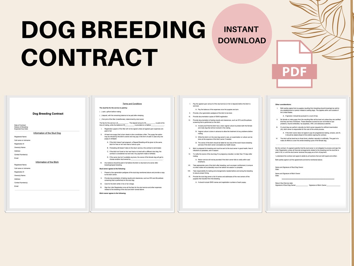 dog-breeder-contract-breeder-contract-puppy-for-sale-form-etsy