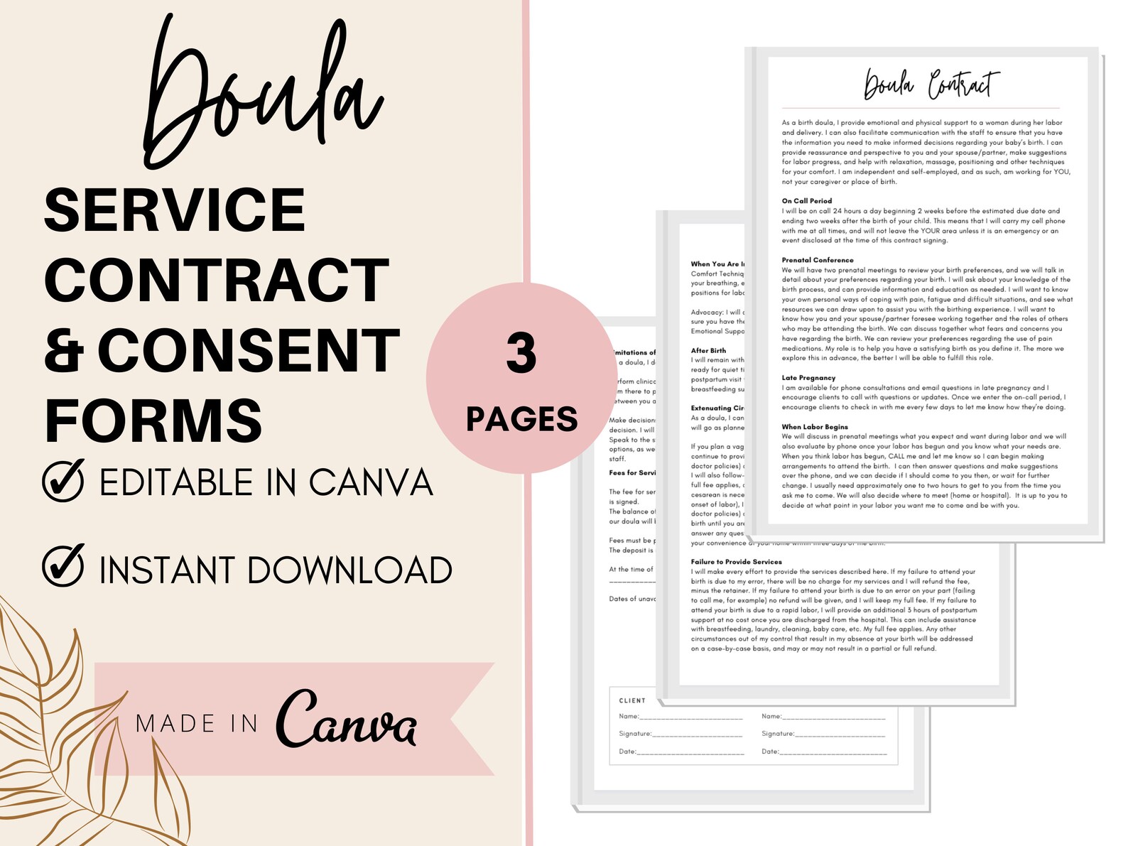 editable-birth-doula-contract-doula-client-buisness-forms-etsy