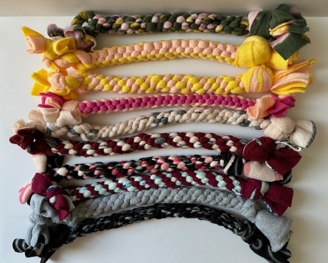 Small Braided Tug Rope for Service Dog, Pull Rope, Box/square Braided ...