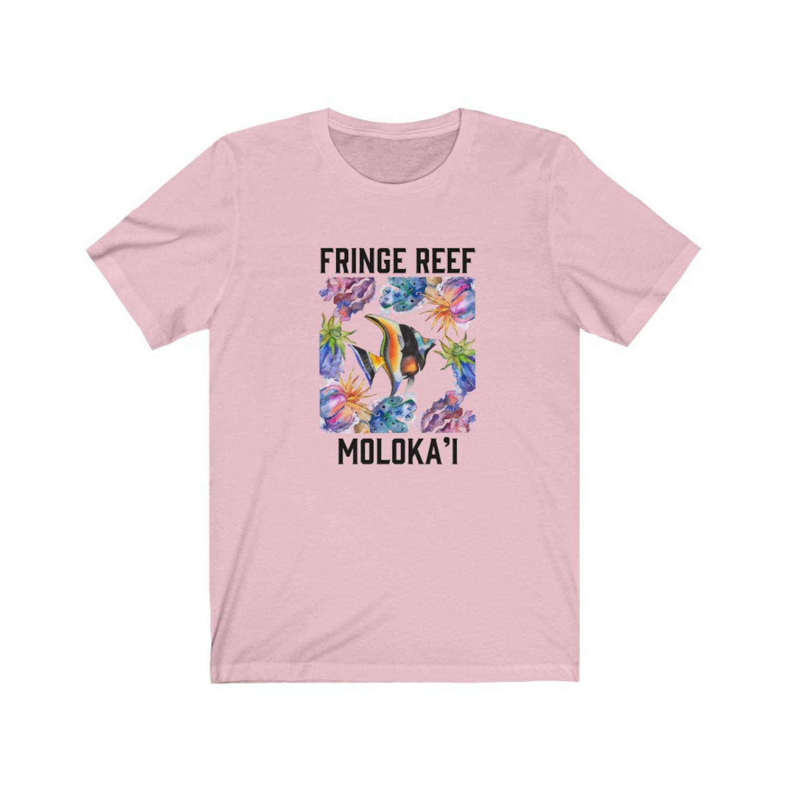 Hawaiian Shirt Colorful Tropical Fish Coral Reef Unisex Etsy