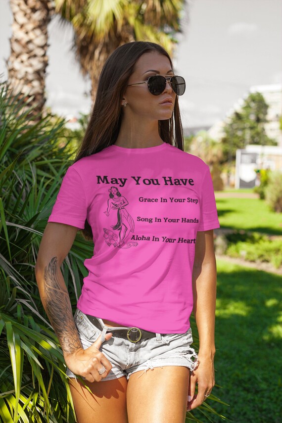 Hawaiian Shirt Hula Girl Quote Women's 