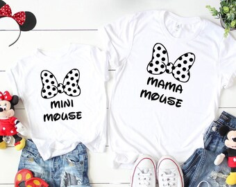 Mama And Mini Shirt, Mama Daughter Shirt, Mama's Girl Shirt, Disney Mama Mini Vacation Shirt, Disney Trip Shirts Mom And Me Tshirt