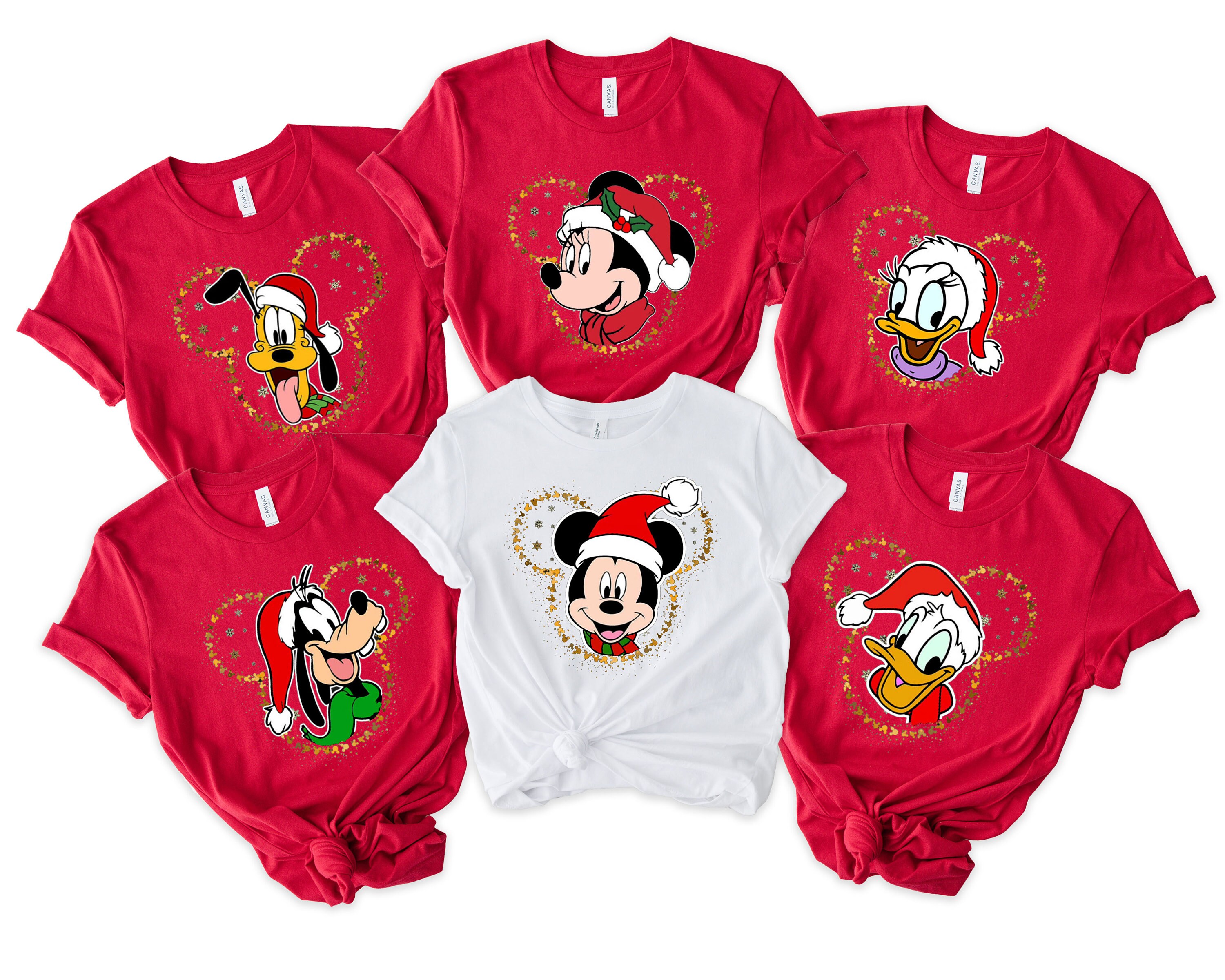 Disney Christmas Shirt Disney Character Christmas Family - Etsy