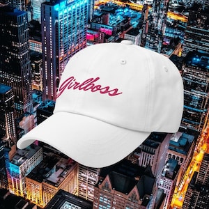 Girlboss Pink Pastel Hat - Estética Suave - Boss Babe Girl Power Gift