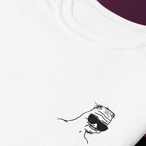 Boomer Embroidered T-Shirt - Wojak Feel Guy Meme Shirt - Dank Meme Zoomer Gift - Minimalist Embroidered Meme Merch