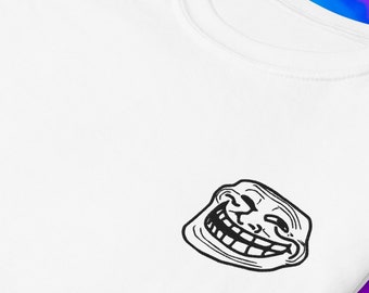 Troll Face Meme Problem Funny Mens Women Kids Boys Girls T-Shirt