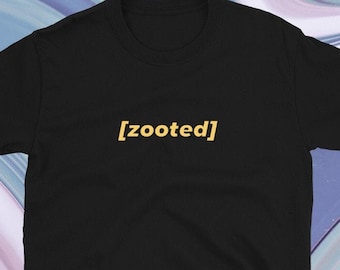 Zooted Subtitle Meme Black T-Shirt - Reaction Image - Descriptive Noise - Very Dank Gift