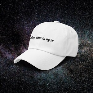 Okej, detta är en episk minimalistisk meme-pappahatt för Ben Shapiro-spelare, rolig tweet-hatt, streamer-keps, generation Z-present, tonårspresent, gamerflicka-estetik bild 3