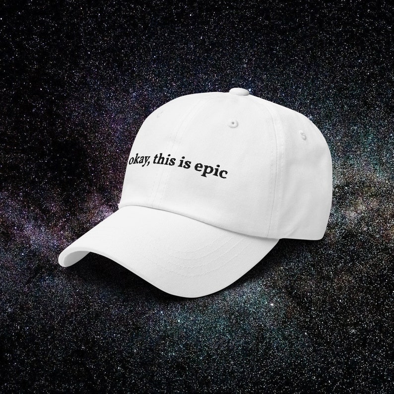 Okej, detta är en episk minimalistisk meme-pappahatt för Ben Shapiro-spelare, rolig tweet-hatt, streamer-keps, generation Z-present, tonårspresent, gamerflicka-estetik bild 3