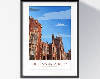 Queen's University Belfast Art Print | Belfast Landscape Wall Art
