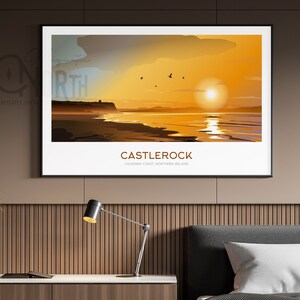 Castlerock Travel prints, Ireland. Irish travel prints from Magnetic North Art.
Castlerock Beach, beach art, North Antrim coast, Northern Ireland art prints, Rathlin travel prints, poster art.