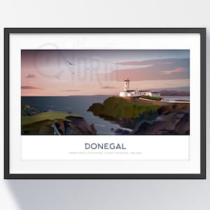 Fanad&#39;s Guiding Light: Donegal Irish landscape artwork, handmade Irish art, Wedding Wishes, and Christmas ideas