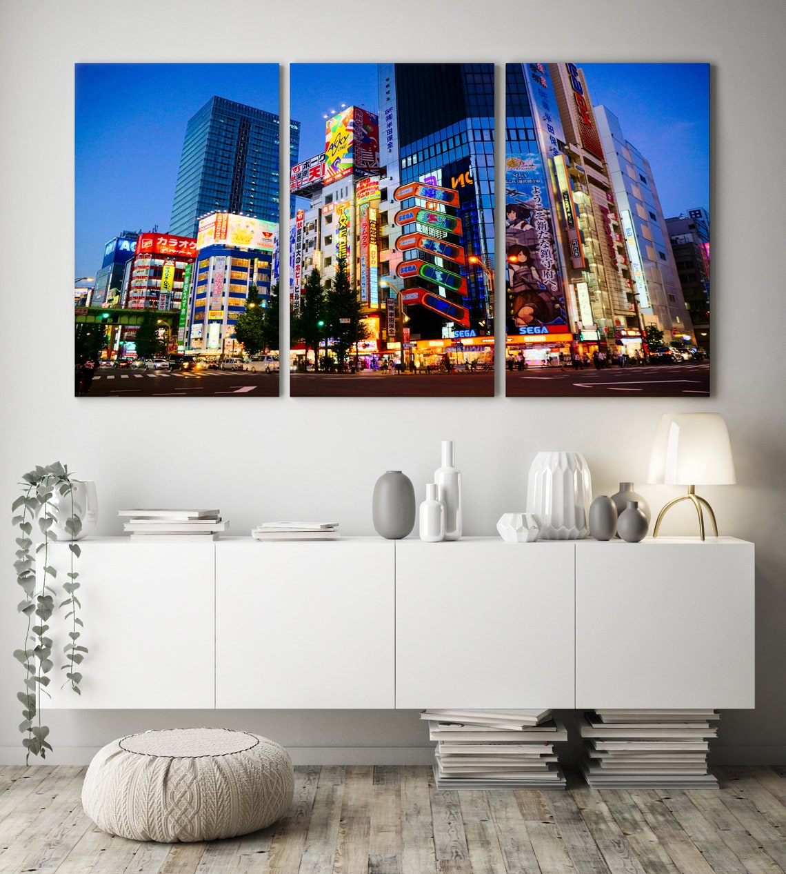 Tokyo Beautiful Wall Art Tokyo Skyline Wall Decor Skyscrapers Etsy