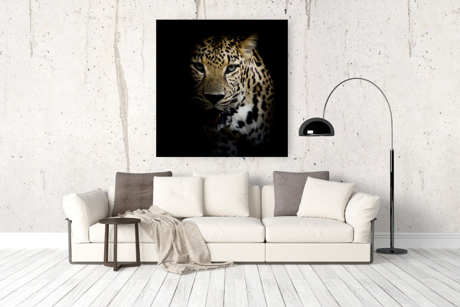 Leopard Stylish Decor for Home Leopard Print on Canvas Leopard Etsy