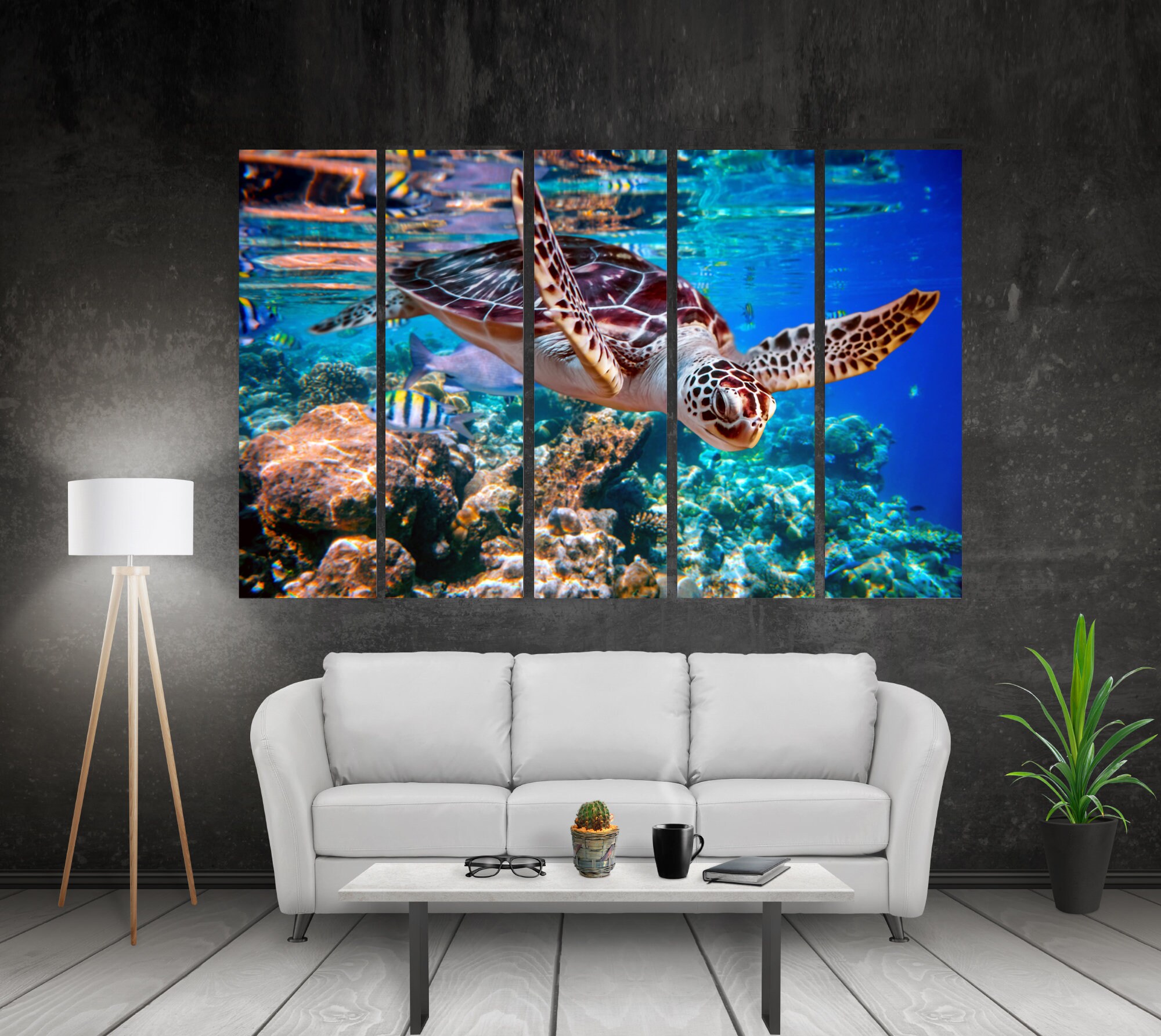 Wonderful Aquarium Art Decor for Home Fish Underwater Print Etsy