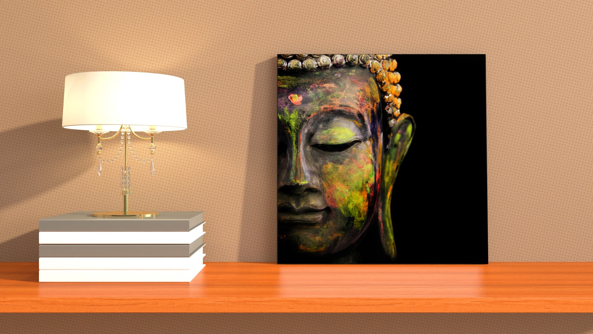 Buddha Wall Art Space Buddha Print Zen Decor Spiritual Art Etsy