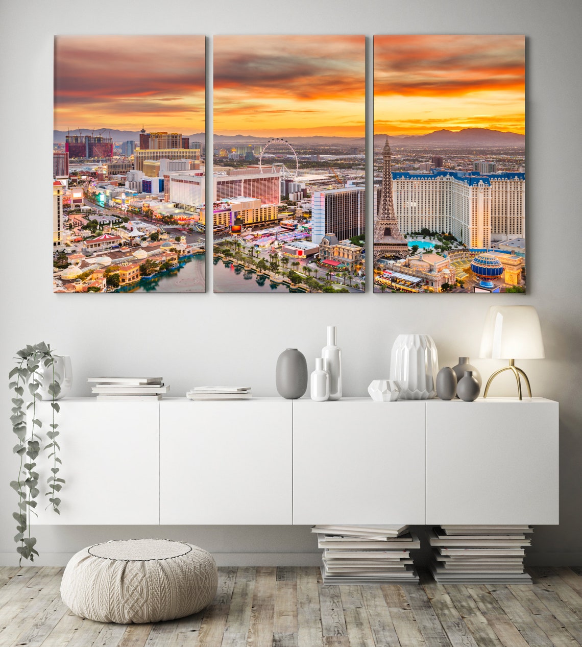 Las Vegas Beautiful Wall Art Nevada Skyline Wall Decor Las | Etsy