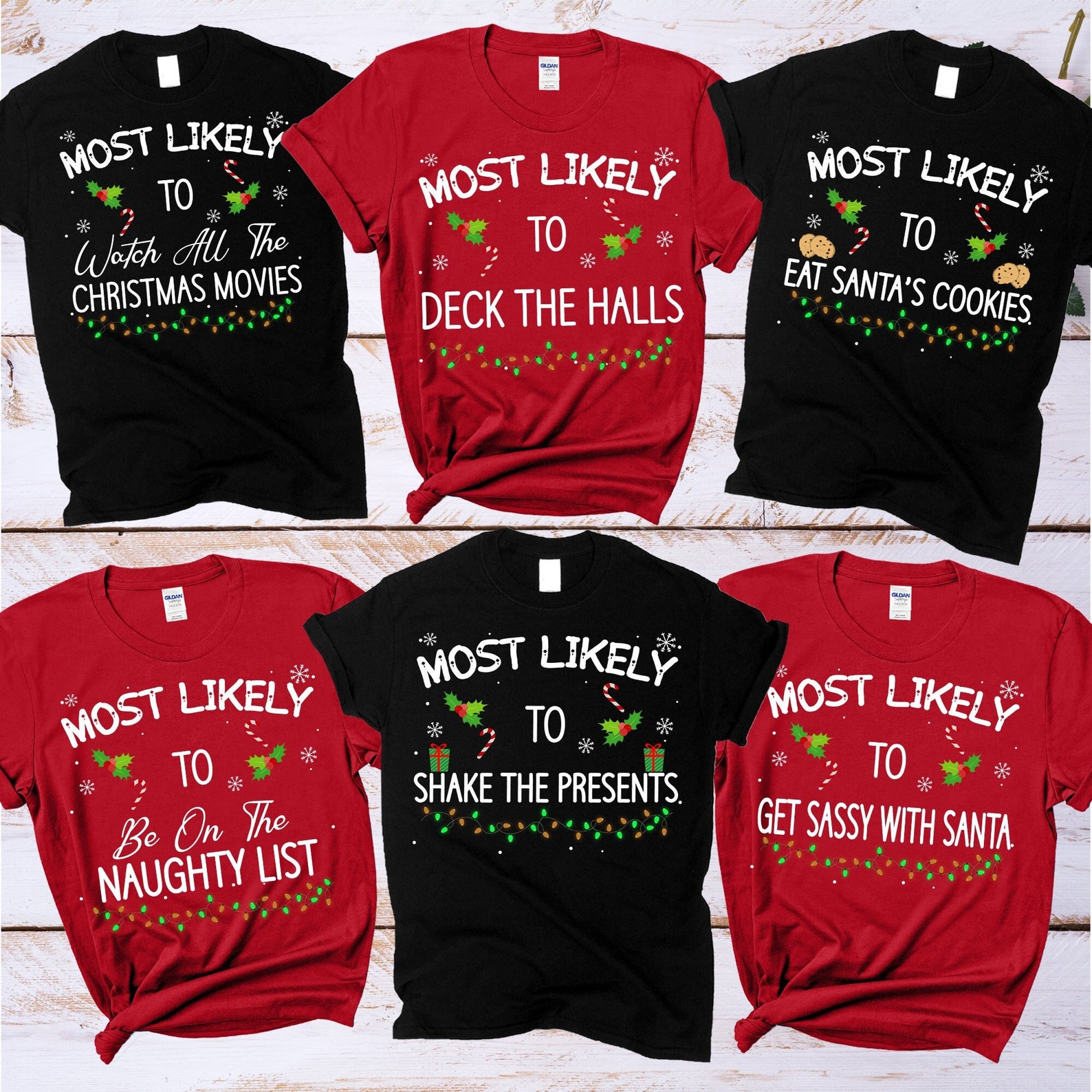 Most Likely to Christmas Shirt Family Christmas Pajama 2021 Etsy UK