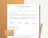 ATS Friendly Resume Template, Modern Resume Template for Word and Pages, Minimalist ATS Template, Simple Resume Template, Professional CV