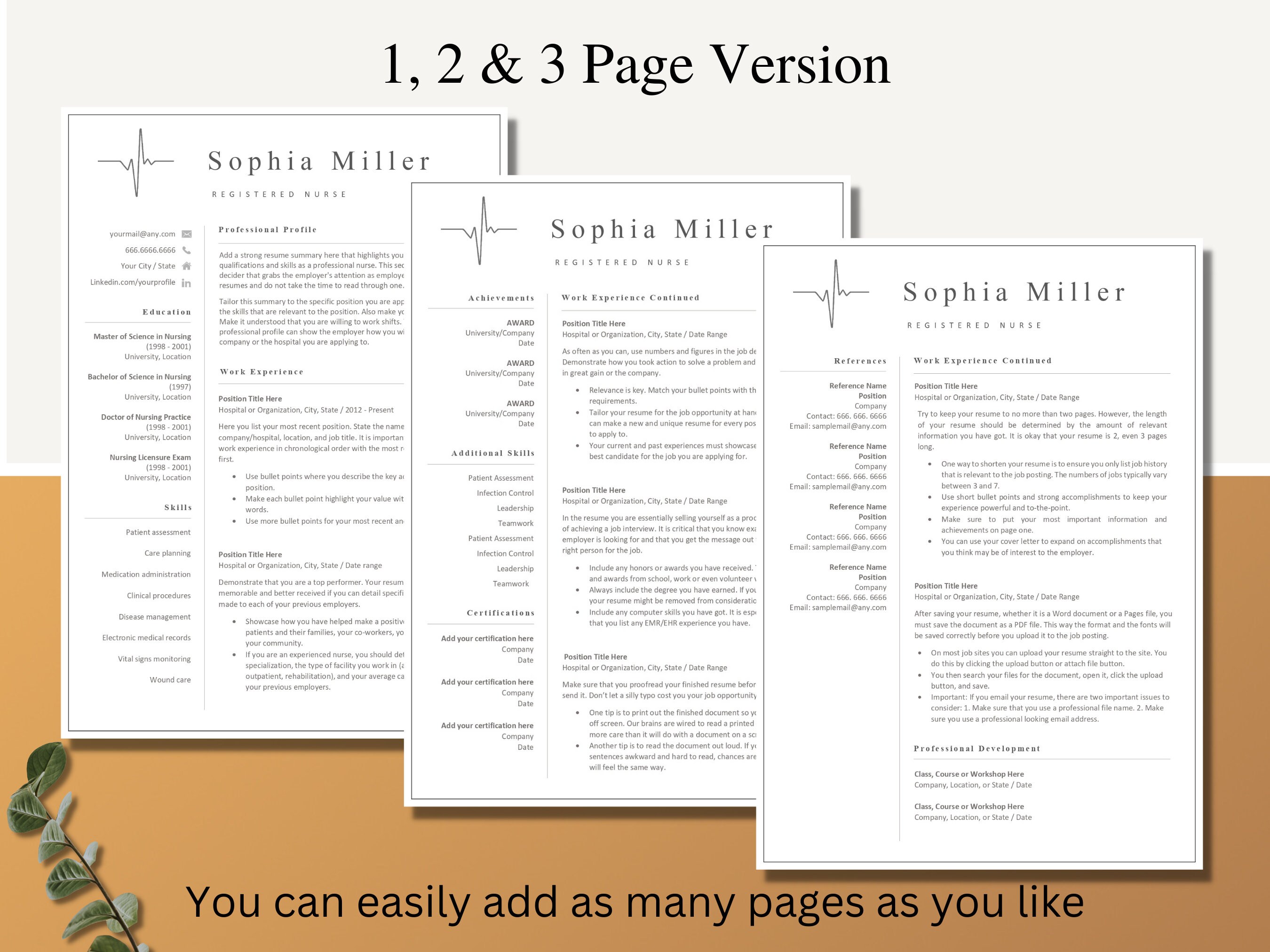 Nursing Resume Template Healthcare - Il Fullxfull.5190484914 K0lx 